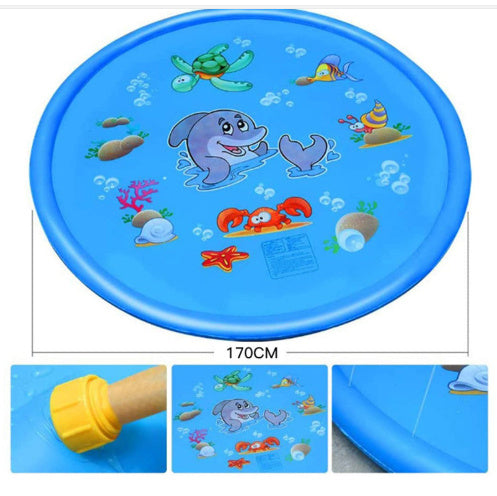 Durable Children's Water Spray Pool Mat Splash Sprinkle Play Pad Mat